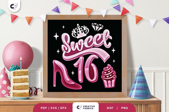 16th Birthday Girl 3D Shadow Box SVG Review