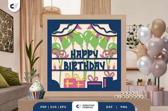 3D Paper Cut Happy Birthday Shadow Box Review