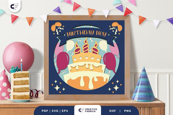 Birthday Celebration 3D Shadow Box SVG Review