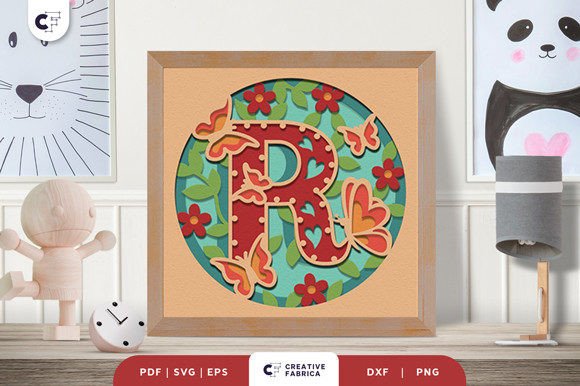 Floral Alphabet Letter R 3D Shadow Box Review