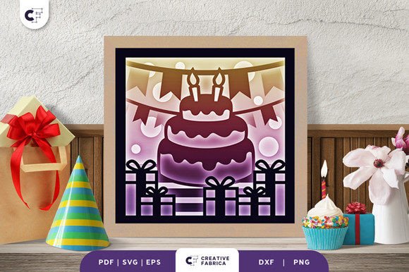 Kids Birthday Cake 3D Layered Paper Cut Review
