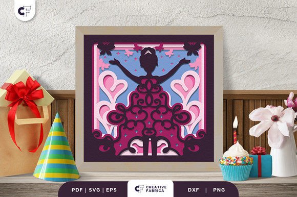 Mis Quince 3D Layered Papercut: A 3D SVG for Birthdays