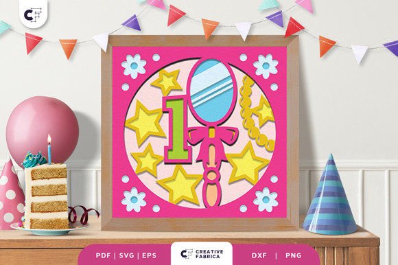 Princess 1st Birthday 3D Shadow Box Review for Sellers