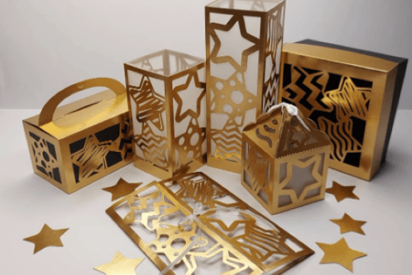 Stars Birthday Set: 3D SVG for Birthdays